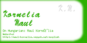 kornelia maul business card